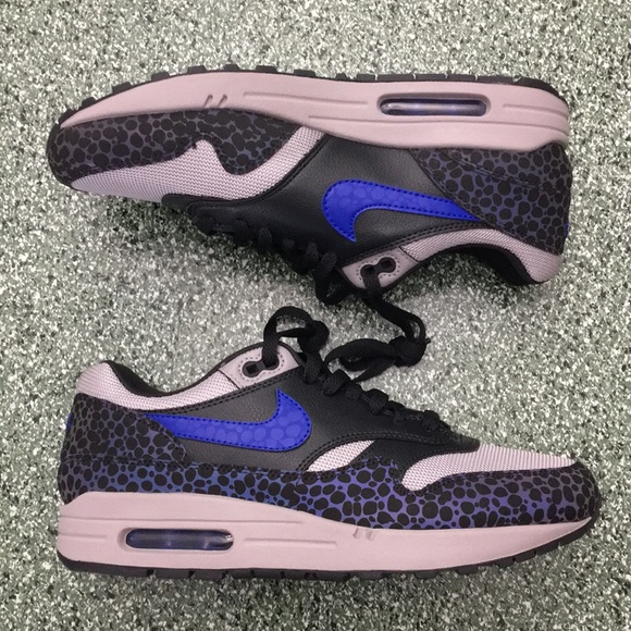 air max 1 safari reflective black
